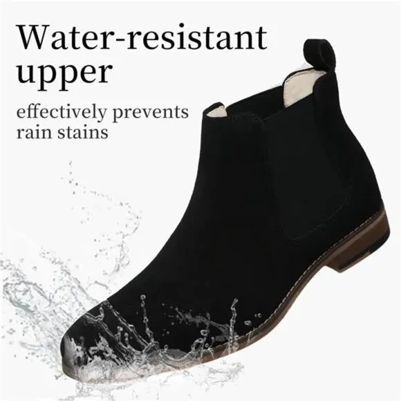 Chelsea Boots Men Classic Elastic Dress Boots Casual Men's Chelsea Ankle Boots