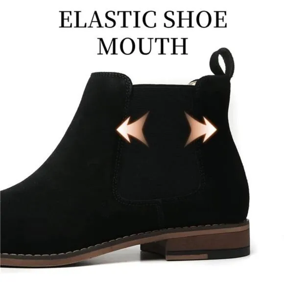 Chelsea Boots Men Classic Elastic Dress Boots Casual Men's Chelsea Ankle Boots