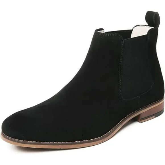 Chelsea Boots Men Classic Elastic Dress Boots Casual Men's Chelsea Ankle Boots
