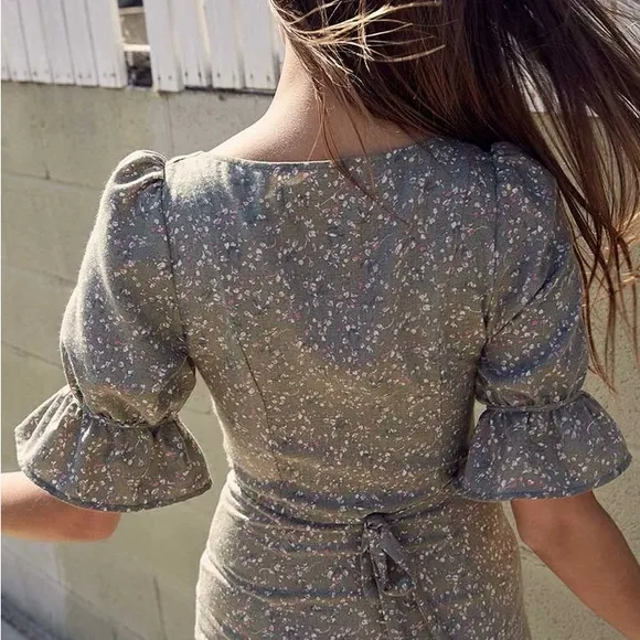 Christy Dawn BNWT Lennon Dress in Sage Green Floral - Small