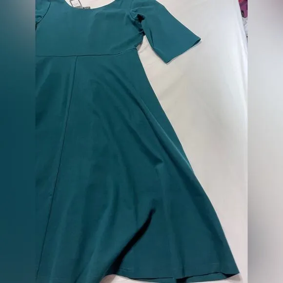 City Chic Cute Girl Elbow Sleeve Midi Black Pocket Dress size S/16