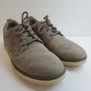 Clarks Collection Mens Leather Comfort Sneakers Size 10.5 Gray Fisherman Preppy