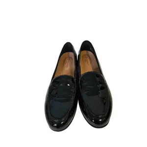 Clarks Unstructured black Patton Leather slip on loafers. Size 7.5. NWT.