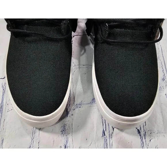 Clear Weather One O One Sneakers Black Green Leather Fringed Woven Shoes MENS 10