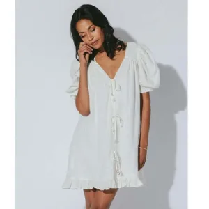 Cleobella Fiona Mini Dress Ivory XS