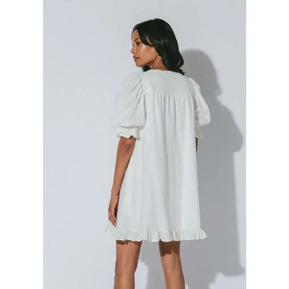 Cleobella Fiona Mini Dress Ivory XS
