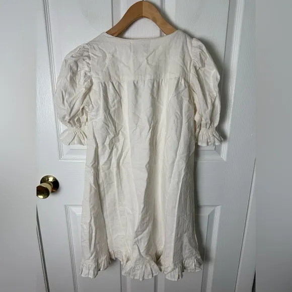 Cleobella Fiona Mini Dress Ivory XS