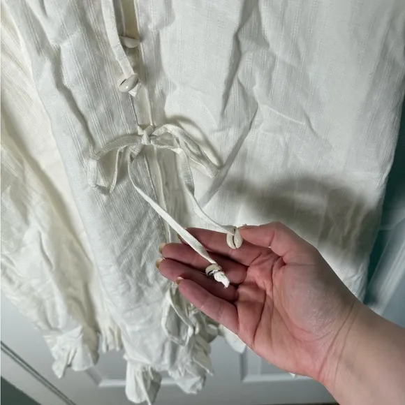 Cleobella Fiona Mini Dress Ivory XS