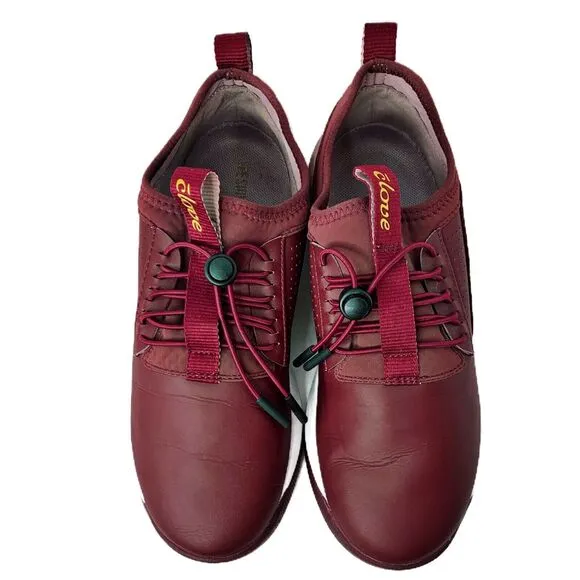 Clove Classic Healthcare Nursing Shoes Size 7 Burgundy Sneakers Comfort Slip On