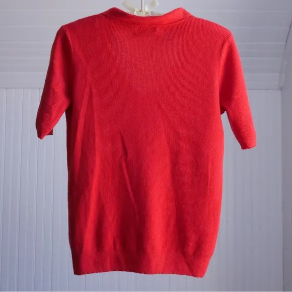 CO spring/summer 2019 watermelon red cashmere top