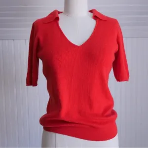 CO spring/summer 2019 watermelon red cashmere top