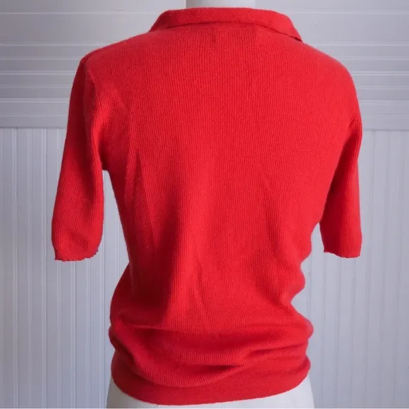 CO spring/summer 2019 watermelon red cashmere top