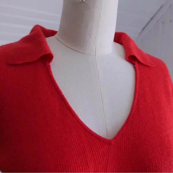 CO spring/summer 2019 watermelon red cashmere top