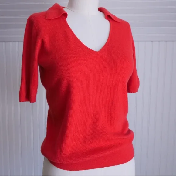 CO spring/summer 2019 watermelon red cashmere top