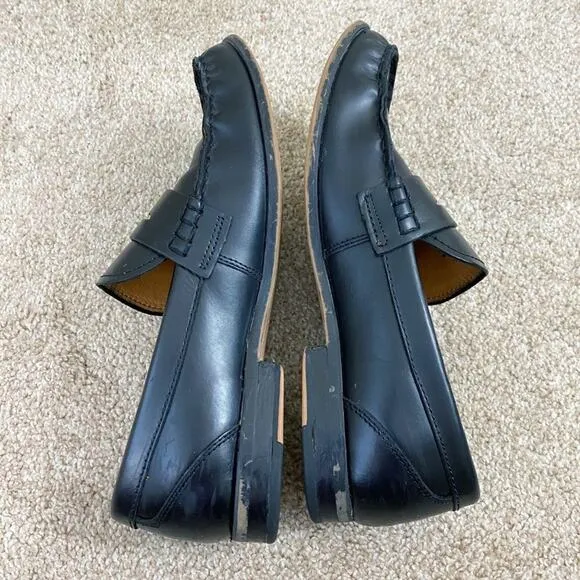 Coach Black Leather Penny Loafers Men's Size 10.5 EUC