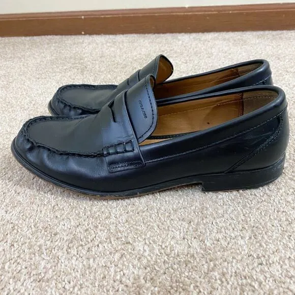 Coach Black Leather Penny Loafers Men's Size 10.5 EUC