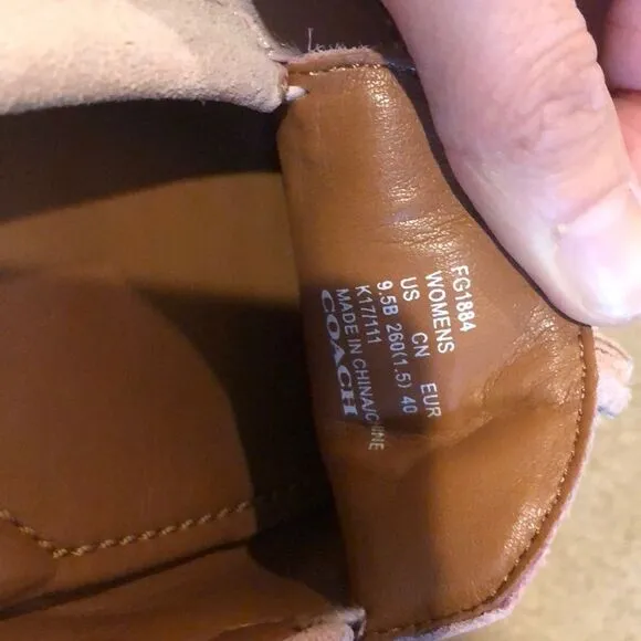 Coach Light Pink Flats