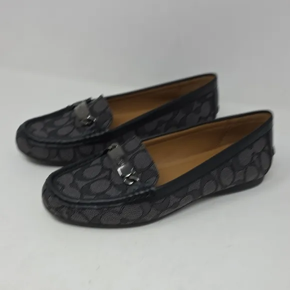 Coach Olive Signature Logo Women's Black Loafers Women's 8.5