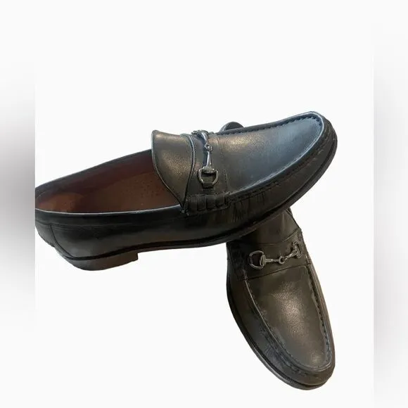 Cole Haan 436 Men's Black Leather Slip On Loafers Size 11.5 M