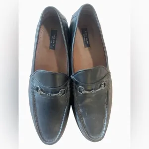 Cole Haan 436 Men's Black Leather Slip On Loafers Size 11.5 M