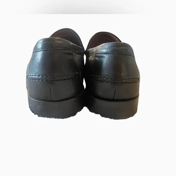 Cole Haan 436 Men's Black Leather Slip On Loafers Size 11.5 M