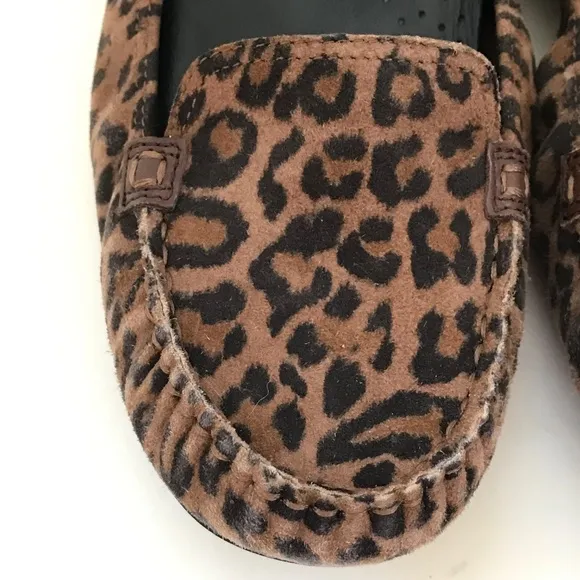 COLE HAAN Ballet Flats Nike Air Leopard Slip On Loafers Women’s Size 9.5 C Wide