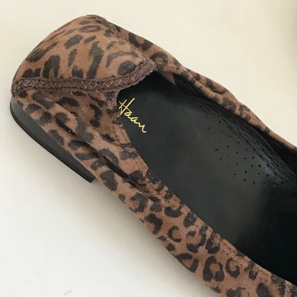 COLE HAAN Ballet Flats Nike Air Leopard Slip On Loafers Women’s Size 9.5 C Wide