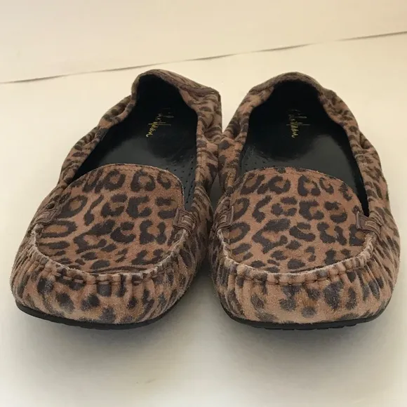 COLE HAAN Ballet Flats Nike Air Leopard Slip On Loafers Women’s Size 9.5 C Wide