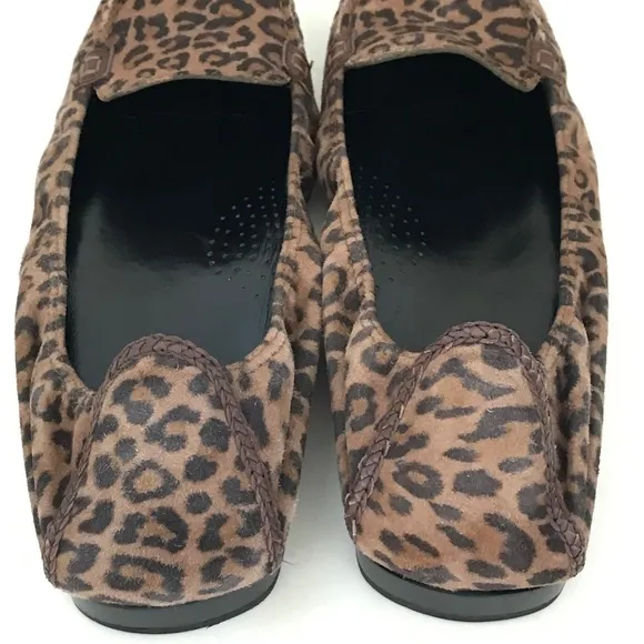 COLE HAAN Ballet Flats Nike Air Leopard Slip On Loafers Women’s Size 9.5 C Wide