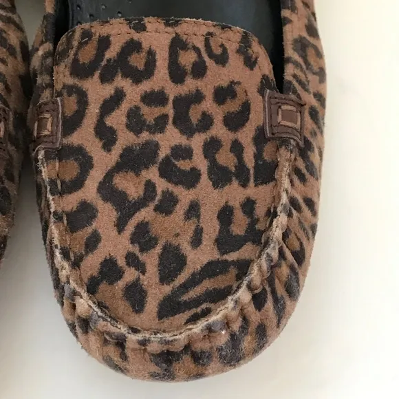 COLE HAAN Ballet Flats Nike Air Leopard Slip On Loafers Women’s Size 9.5 C Wide