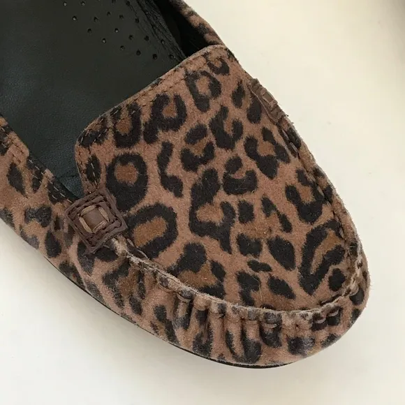 COLE HAAN Ballet Flats Nike Air Leopard Slip On Loafers Women’s Size 9.5 C Wide