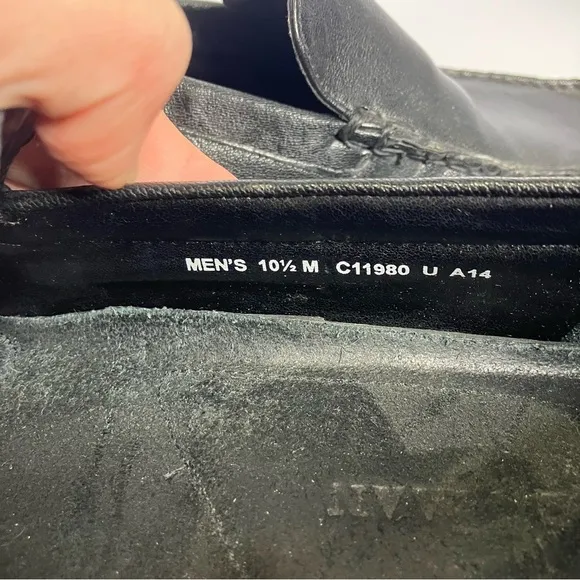 Cole Haan Black leather Nike Air loafers size 10.5