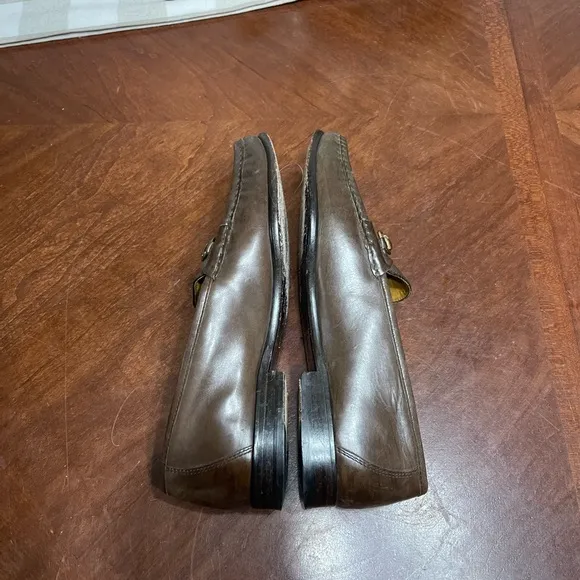 Cole Haan C02497 Ascot Horse Bit Loafers Dark Brown Leather Size 8 M