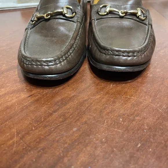 Cole Haan C02497 Ascot Horse Bit Loafers Dark Brown Leather Size 8 M