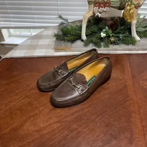 Cole Haan C02497 Ascot Horse Bit Loafers Dark Brown Leather Size 8 M