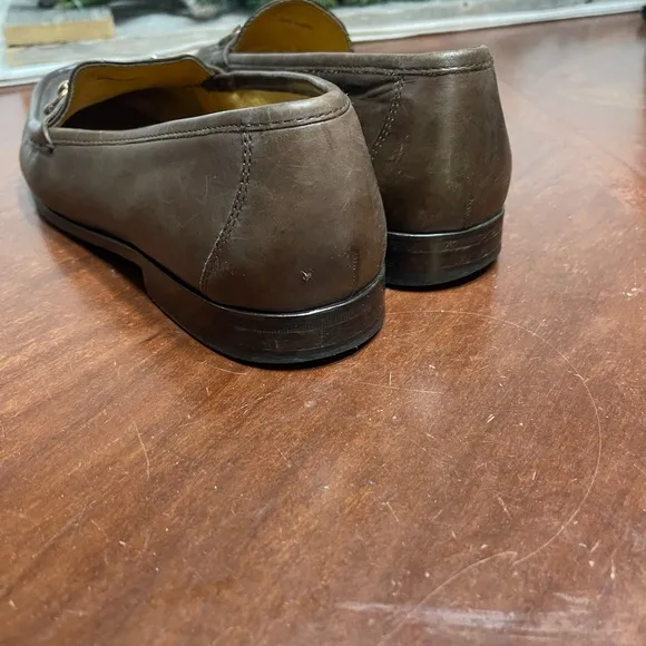 Cole Haan C02497 Ascot Horse Bit Loafers Dark Brown Leather Size 8 M