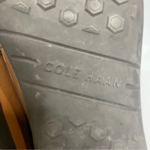 Cole Haan cognac leather loafers size 10.5