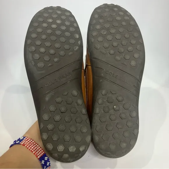 Cole Haan cognac leather loafers size 10.5