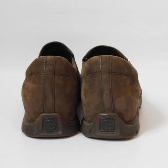 COLE HAAN Dark Brown Suede Driving Loafers Size 13