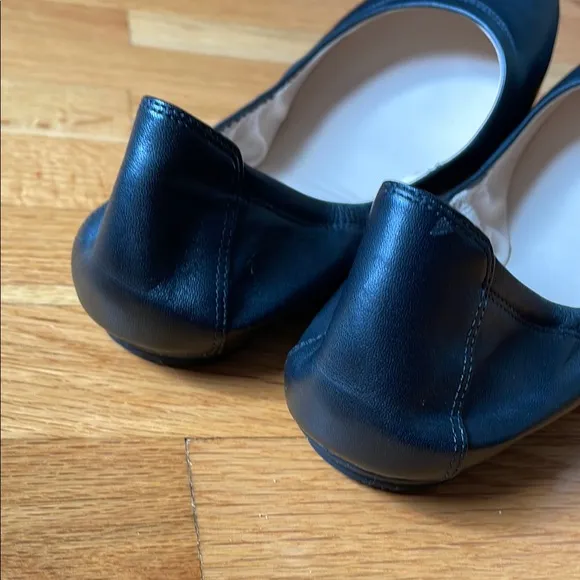 Cole Haan Grand OS Black Leather Ballet Flats Rounded Toe Low Cut Women Shoes 9B