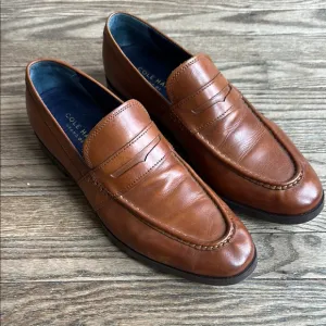 Cole Haan Grand OS Jefferson Men's Brown Leather Penny Loafers Size 10.5 C25080