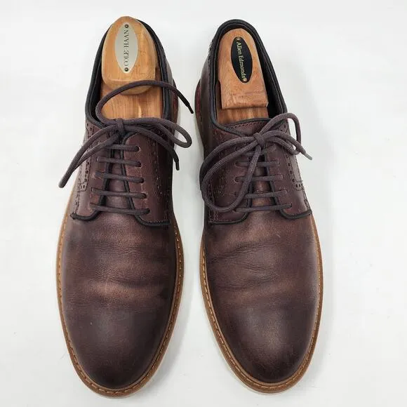 Cole Haan Loafers Men 10.5M Go To Plain Toe Derby Brown Leather Comfort C35083