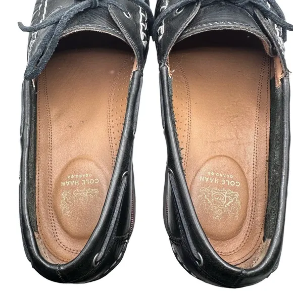 Cole Haan | Men | Grand OS Black Leather Lug Sole Loafers | Size 11 M