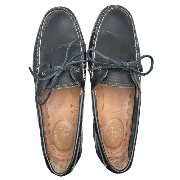 Cole Haan | Men | Grand OS Black Leather Lug Sole Loafers | Size 11 M