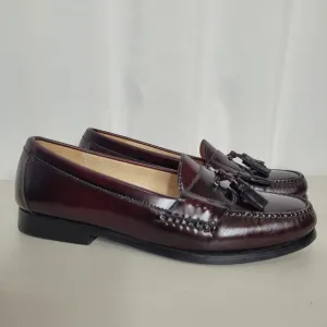 Cole Haan Men's Burgandy Pinch Tassel Loafers - Size 9.5 D