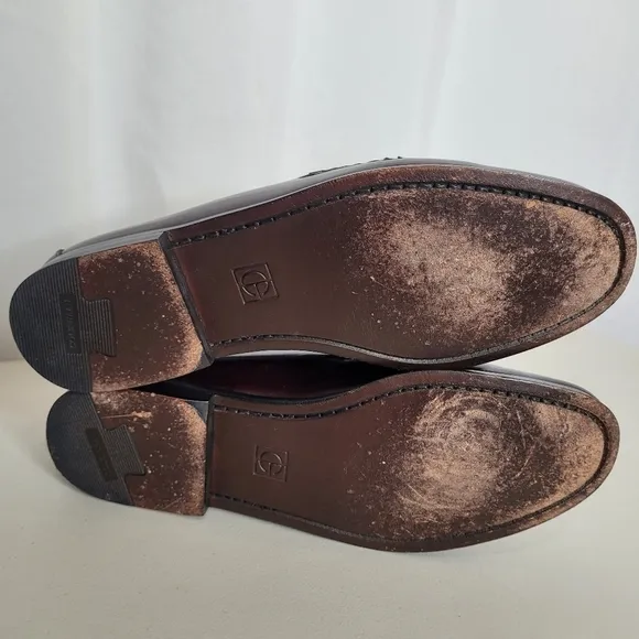 Cole Haan Men's Burgandy Pinch Tassel Loafers - Size 9.5 D