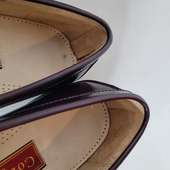 Cole Haan Men's Burgandy Pinch Tassel Loafers - Size 9.5 D