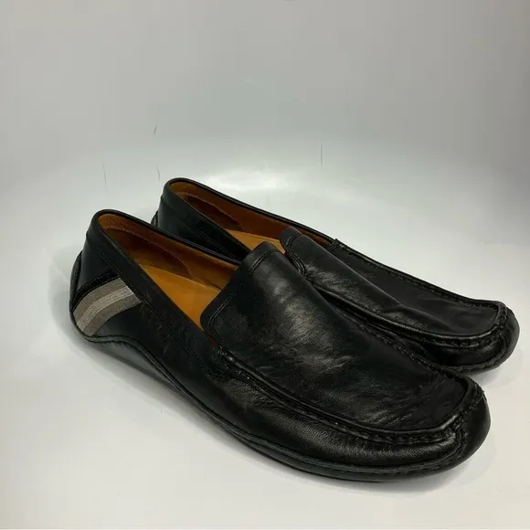 Cole Haan Nike air black leather loafers size 12