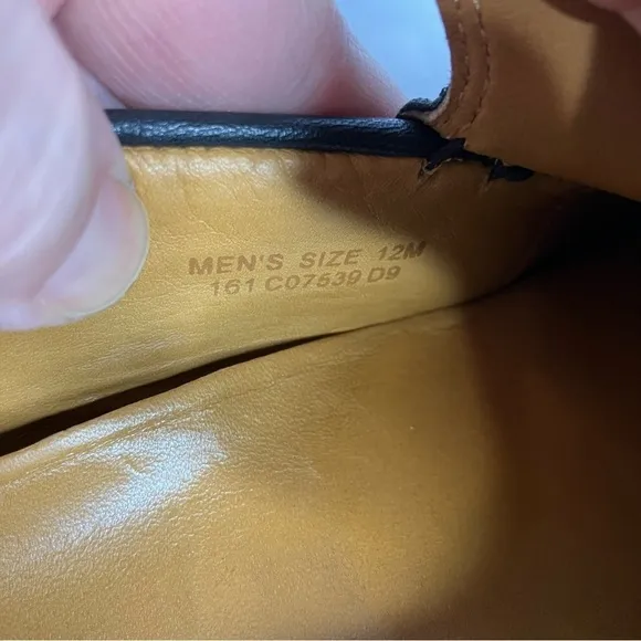 Cole Haan Nike air black leather loafers size 12