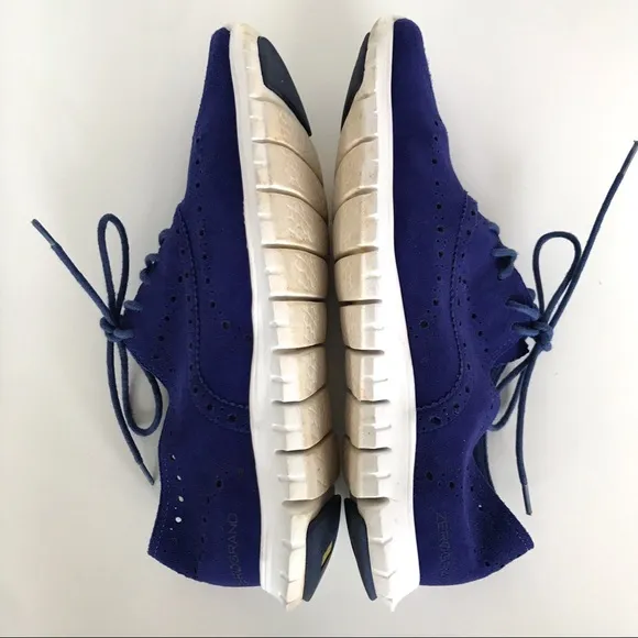 Cole Haan Suede ZeroGrand Wingtip Oxford Sneakers